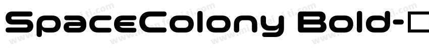 SpaceColony Bold字体转换